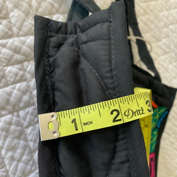 Handcrafted in Panama bright colorful quilted tropical toucan top zip bag - Picture 9 of 9